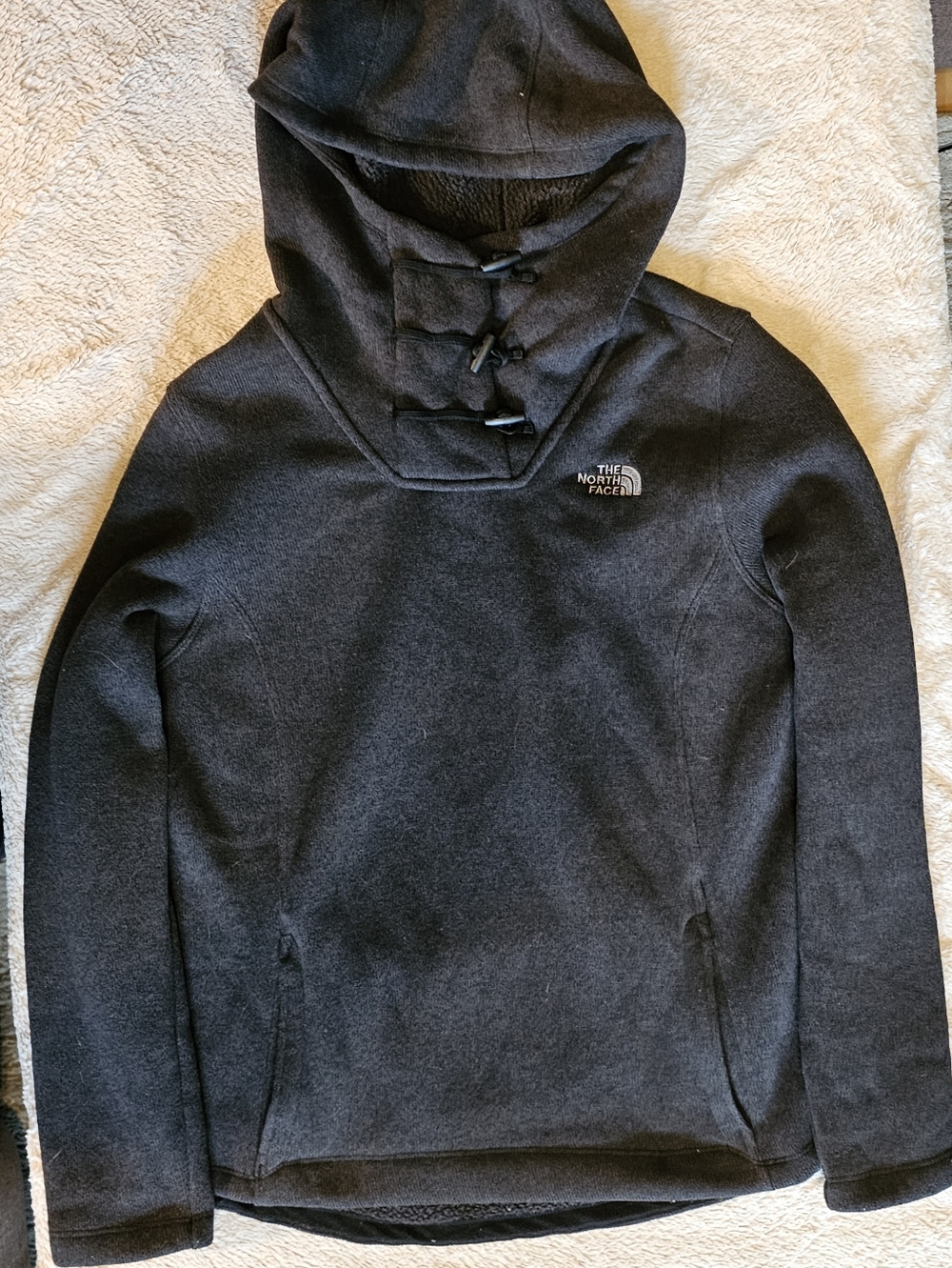 The North Face Women's Gray Hooded Pullover Sweater